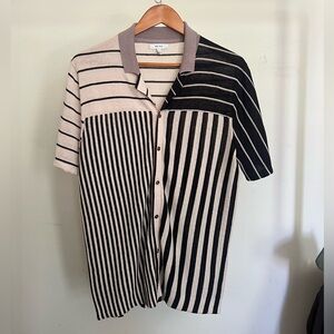 Men’s Reiss Knit Short Sleeve Button Down